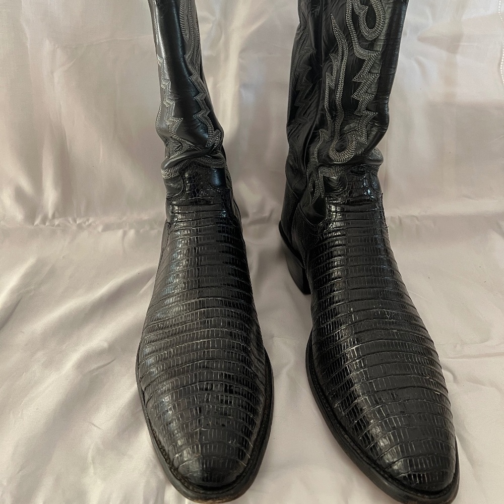 Men's Justin Snake Skin Cowboy Boots Size 12D. Great Father's Day Gift!